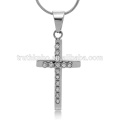 2015 Simple Casting Stainless Steel Cross High Quality Silver Jesus Piece Pendant Chirstmas Crucifix Pendant